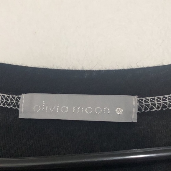 3/$30 Olivia Moon super soft 3/4 sleeve lace crochet front top - Picture 2 of 7